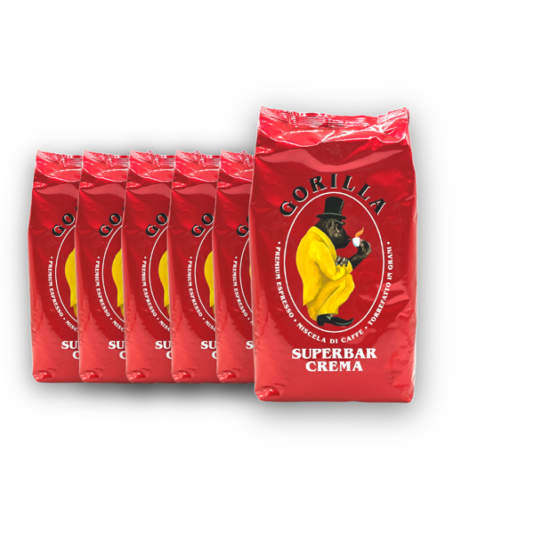 Gorilla Espresso Super Bar Crema Kaffeebohnen (6x1kg)